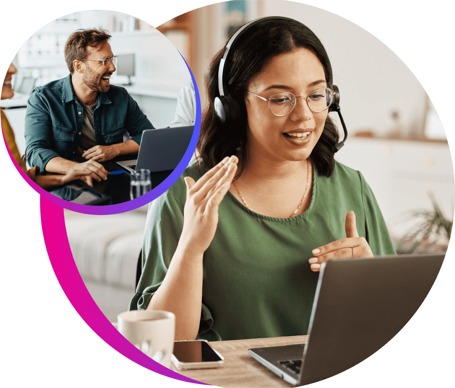 Personas conectando con oportunidades laborales